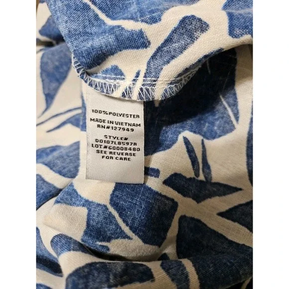 Emma & Michele Floral Print Tie Waist‎ Sleeveless V-neck Dress Small NWT - Picture 12 of 13